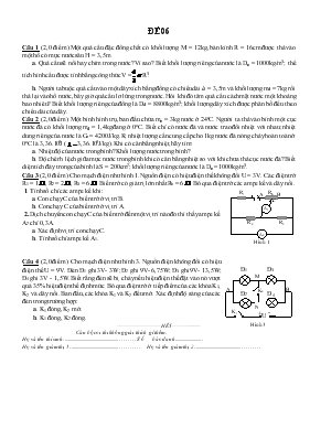 Đề 06 Thi học sinh giỏi môn vật lí 9